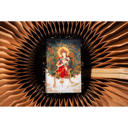 东方美神仿螺钿纪念磁贴实拍细节与场景